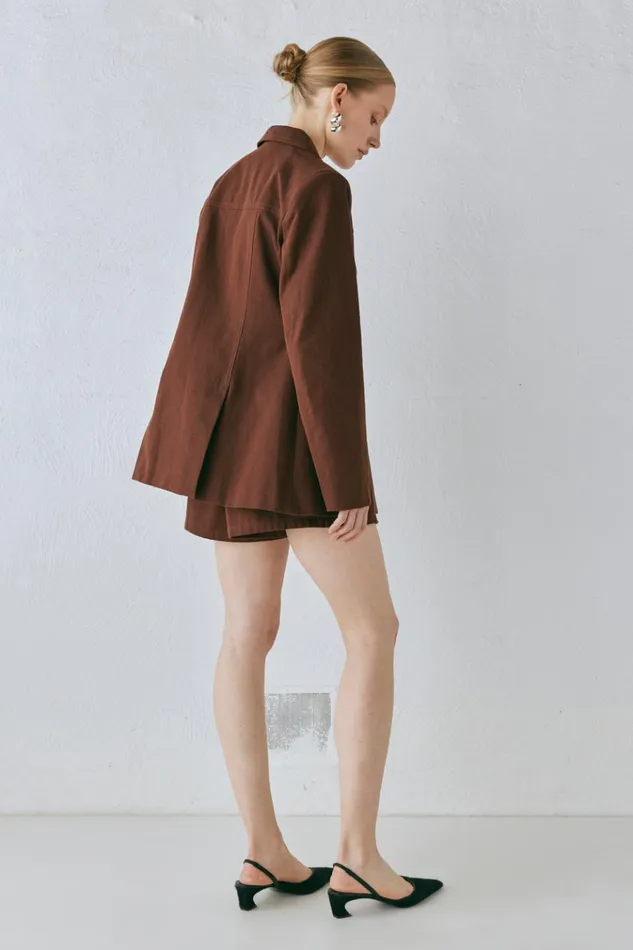 VRG GRL Sets Esti Jacket Chocolate 8211 Women VRG GRL Sets Esti Jacket Chocolate 8211 Women