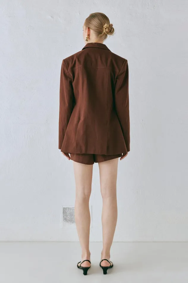 VRG GRL Sets Esti Jacket Chocolate 8211 Women VRG GRL Sets Esti Jacket Chocolate 8211 Women