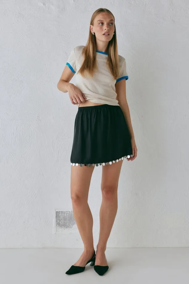 VRG GRL Sets Spritz Mini Skirt Black 8211 Women VRG GRL Sets Spritz Mini Skirt Black 8211 Women