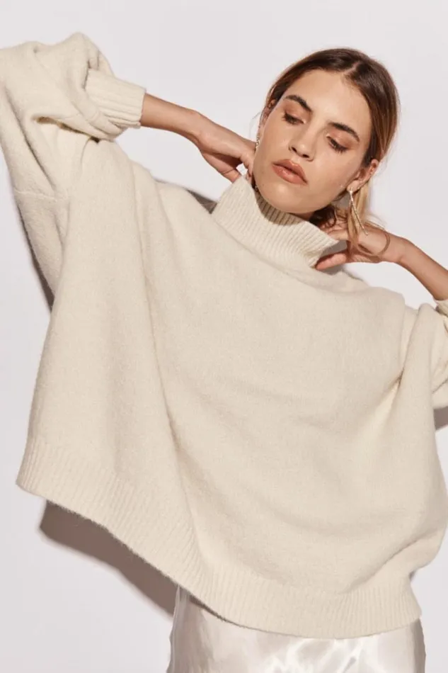 VRG GRL Sets Yumi Knit Jumper Cream 8211 Women VRG GRL Sets Yumi Knit Jumper Cream 8211 Women