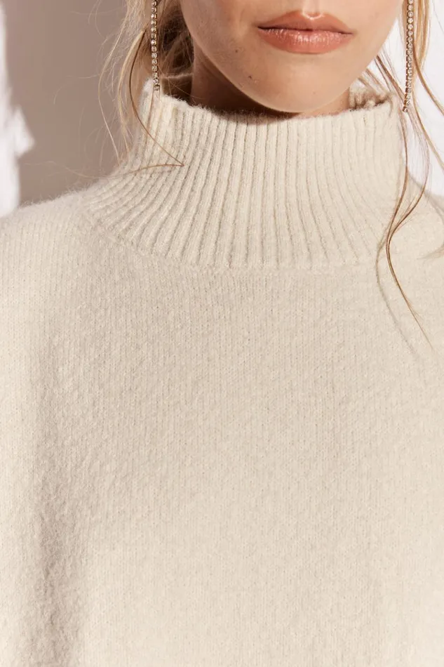 VRG GRL Sets Yumi Knit Jumper Cream 8211 Women VRG GRL Sets Yumi Knit Jumper Cream 8211 Women