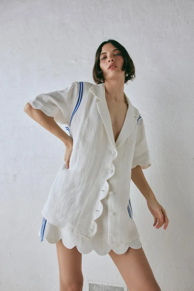 VRG GRL Shirts Gigi Linen Shirt Vienna 8211 Women