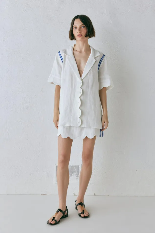 VRG GRL Shirts Gigi Linen Shirt Vienna 8211 Women VRG GRL Shirts Gigi Linen Shirt Vienna 8211 Women