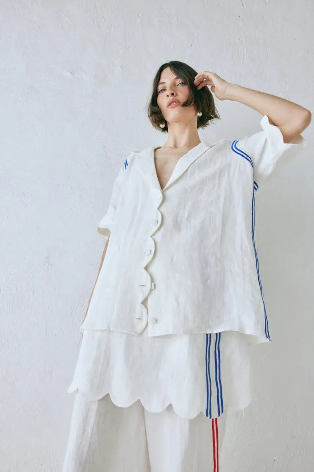 VRG GRL Shirts Gigi Linen Shirt Vienna 8211 Women VRG GRL Shirts Gigi Linen Shirt Vienna 8211 Women