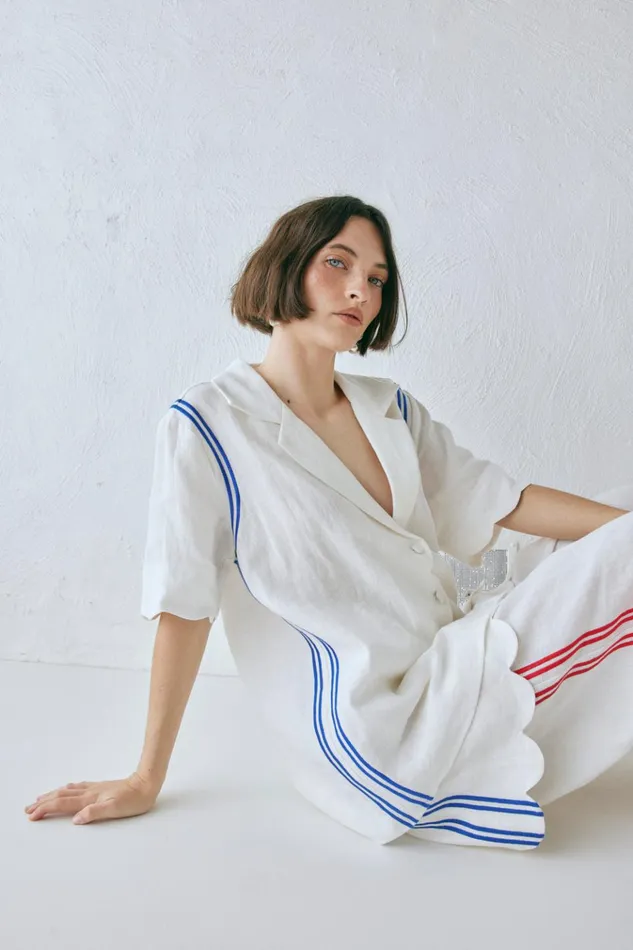 VRG GRL Shirts Gigi Linen Shirt Vienna 8211 Women VRG GRL Shirts Gigi Linen Shirt Vienna 8211 Women