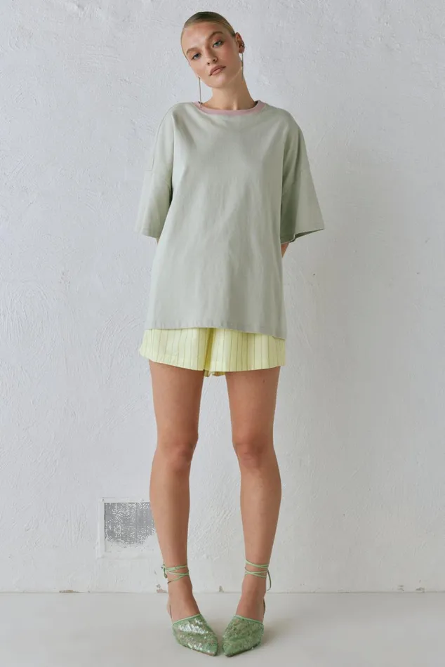 VRG GRL Short Sleeve Willow Tee Oyster 8211 Women