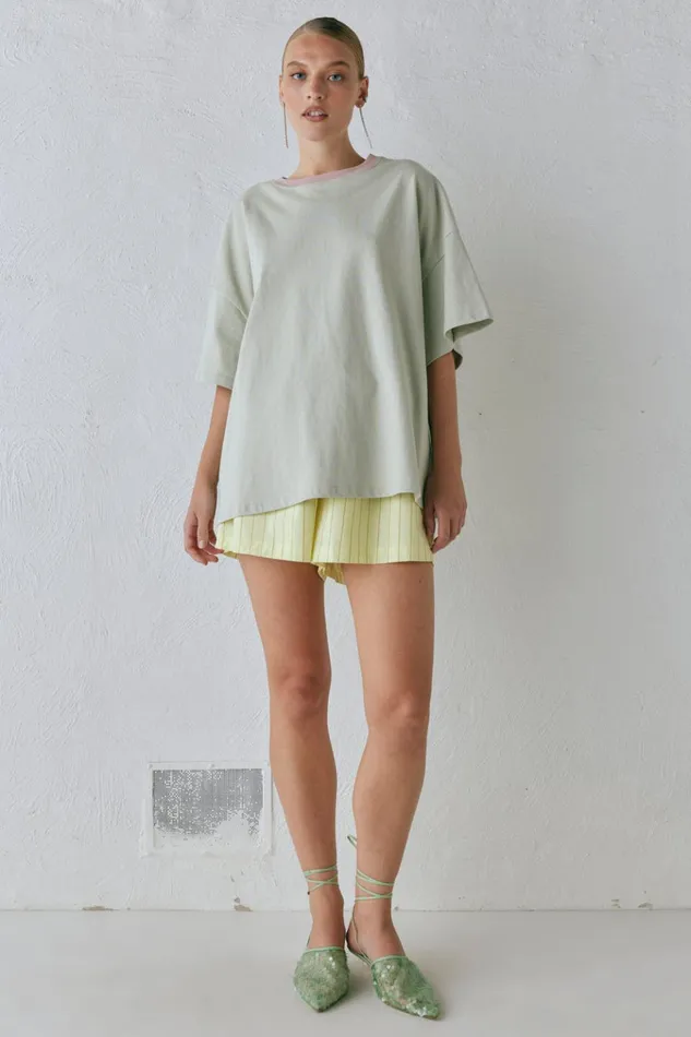 VRG GRL Short Sleeve Willow Tee Oyster 8211 Women