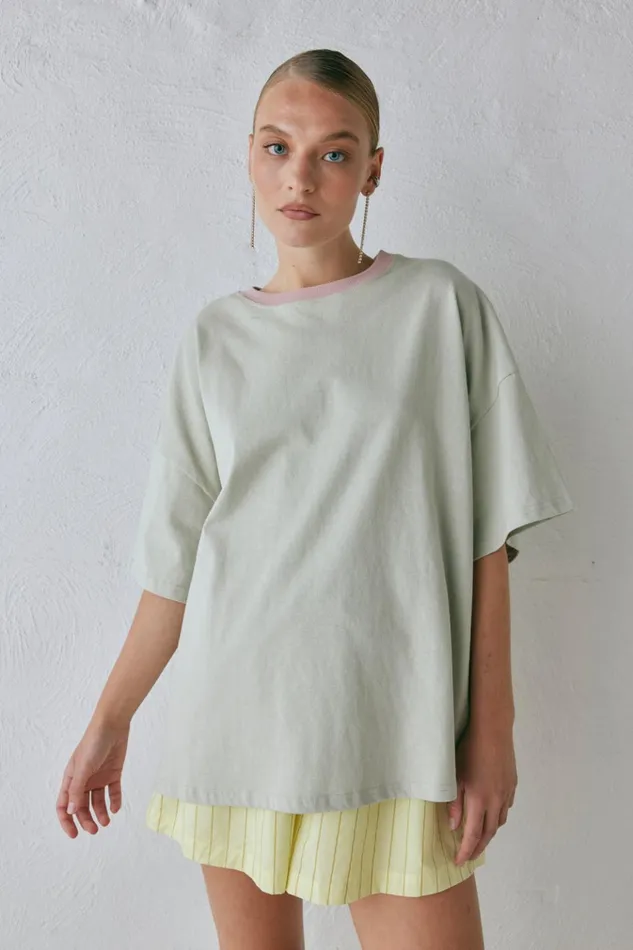 VRG GRL Short Sleeve Willow Tee Oyster 8211 Women