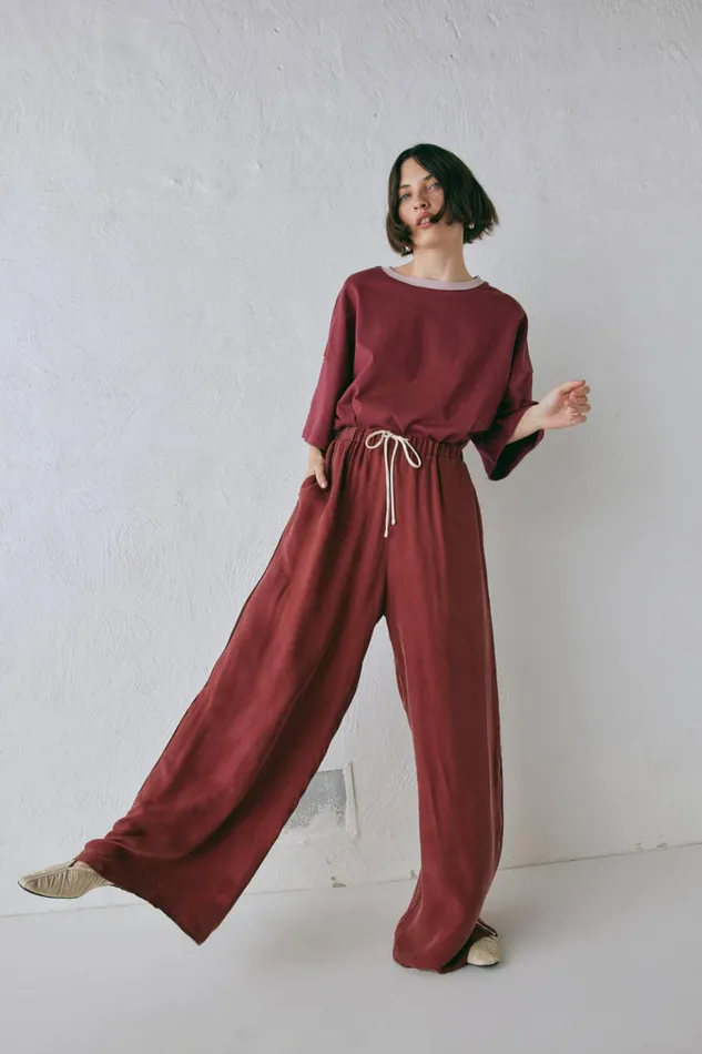 VRG GRL Short Sleeve Willow Tee Wine 8211 Women