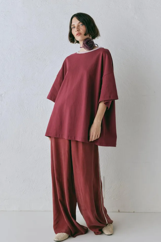 VRG GRL Short Sleeve Willow Tee Wine 8211 Women