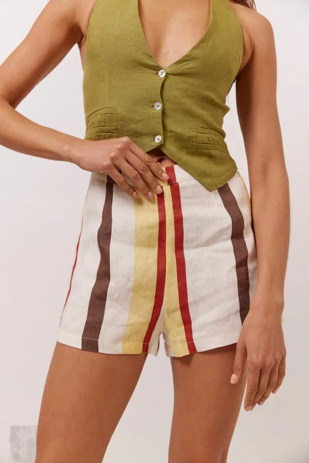 VRG GRL Shorts Aya Linen Shorts Ace 8211 Women