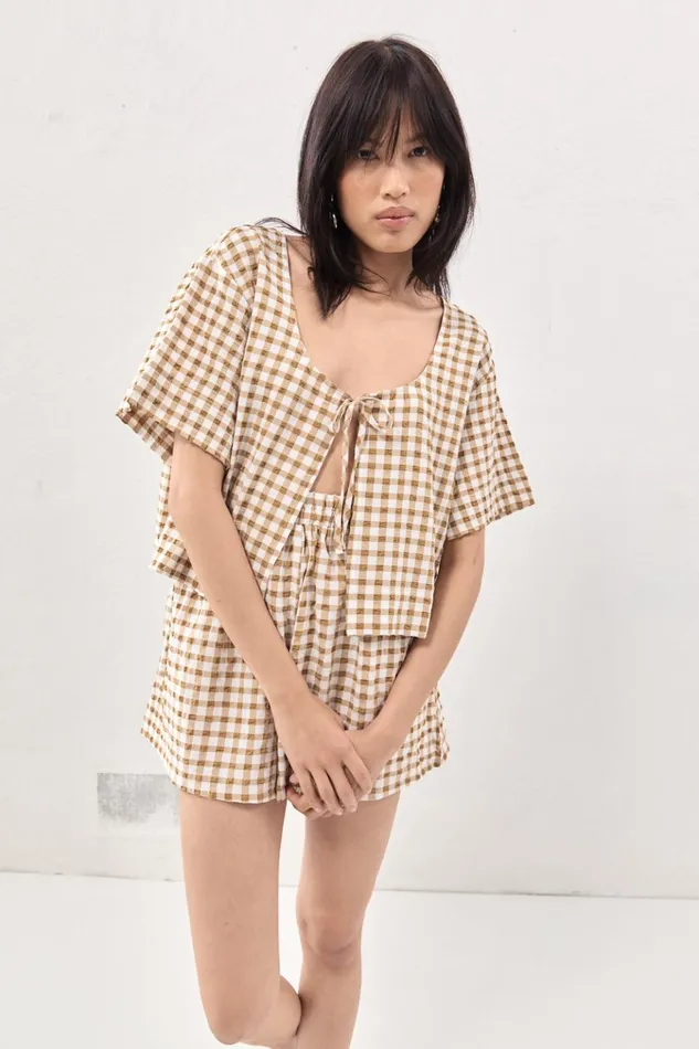 VRG GRL Shorts The Sea and I Shorts Honey 8211 Women VRG GRL Shorts The Sea and I Shorts Honey 8211 Women
