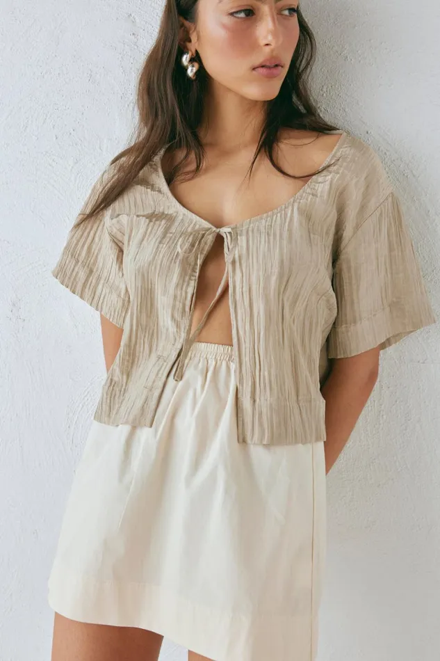 VRG GRL Skirts Elka Mini Skirt Cream 8211 Women VRG GRL Skirts Elka Mini Skirt Cream 8211 Women