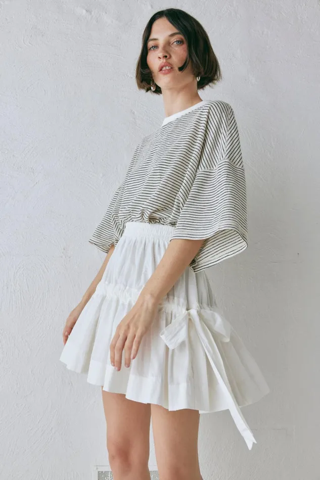 VRG GRL Skirts Lily Mini Skirt White 8211 Women
