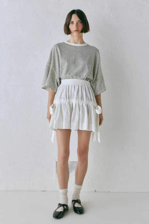 VRG GRL Skirts Lily Mini Skirt White 8211 Women