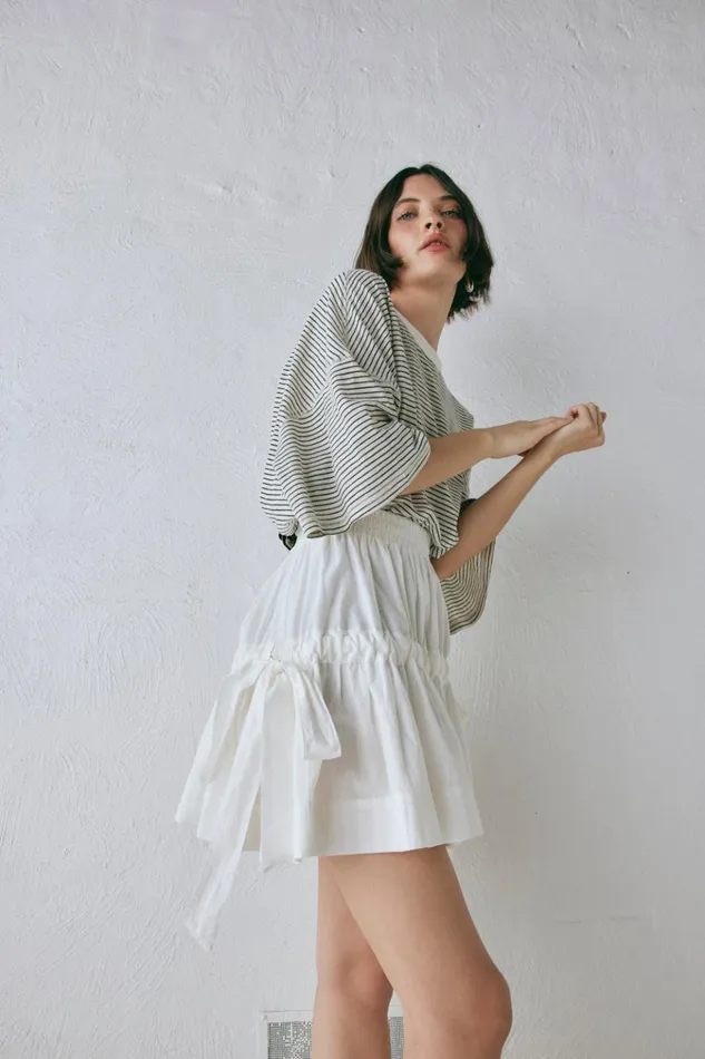 VRG GRL Skirts Lily Mini Skirt White 8211 Women
