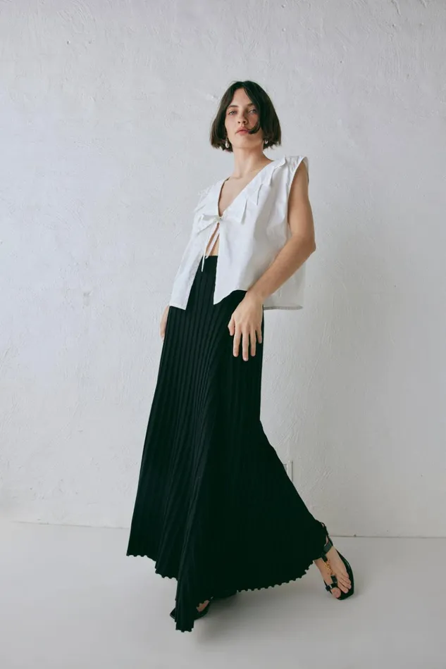 VRG GRL Skirts Malou Knit Maxi Skirt Black 8211 Women