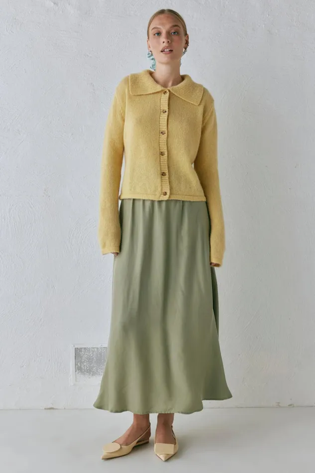 VRG GRL Skirts Solara Midi Skirt Sage 8211 Women