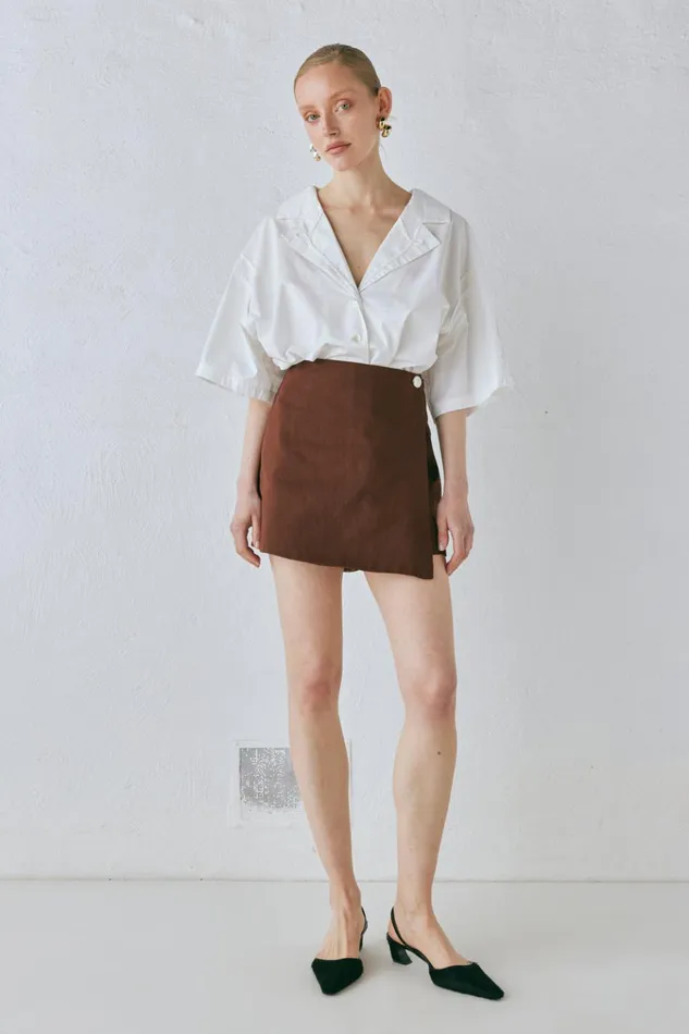 VRG GRL Skorts Cove Skort Chocolate 8211 Women VRG GRL Skorts Cove Skort Chocolate 8211 Women