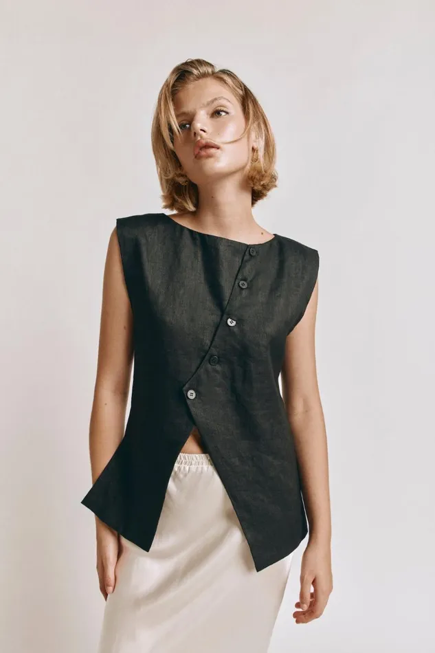 VRG GRL Sleeveless Aria Vest Black 8211 Women