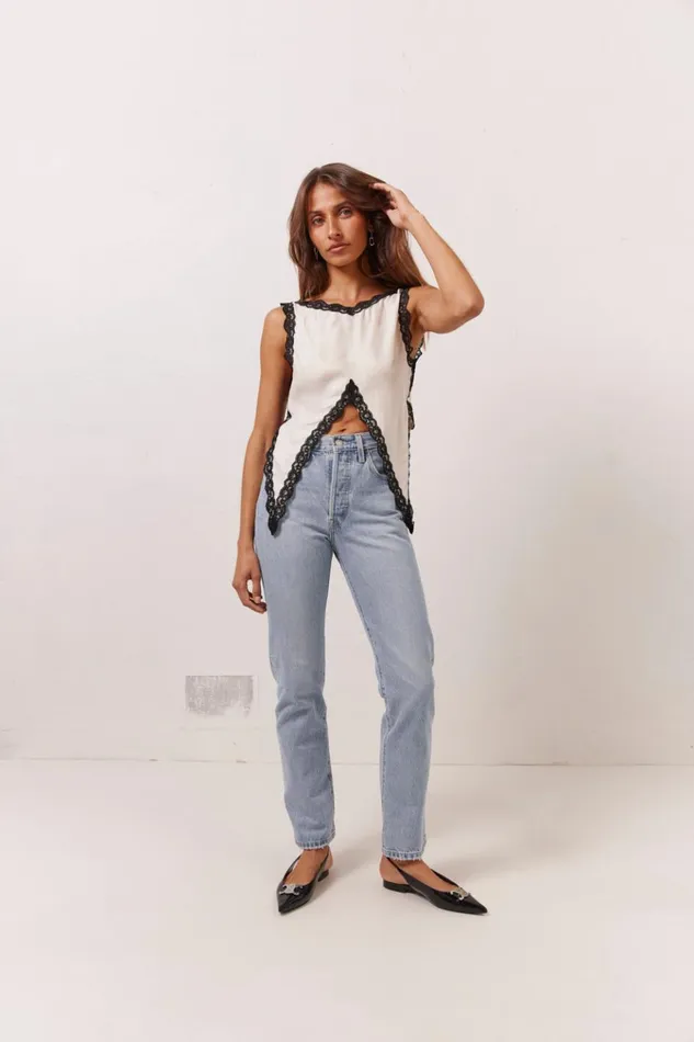 VRG GRL Sleeveless Aurelie Top White 8211 Women