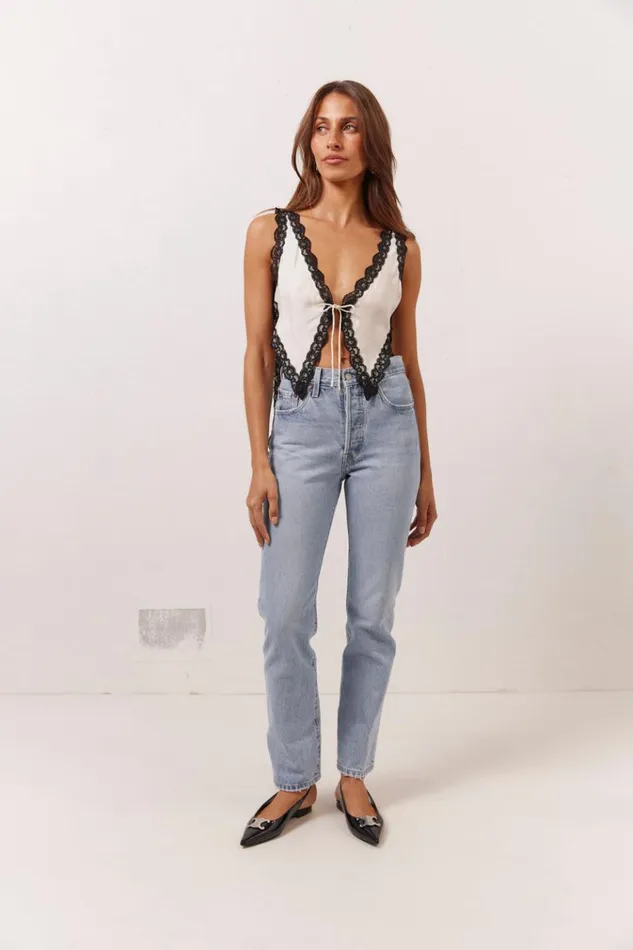 VRG GRL Sleeveless Aurelie Top White 8211 Women
