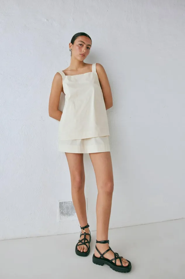 VRG GRL Sleeveless Elka Top Cream 8211 Women