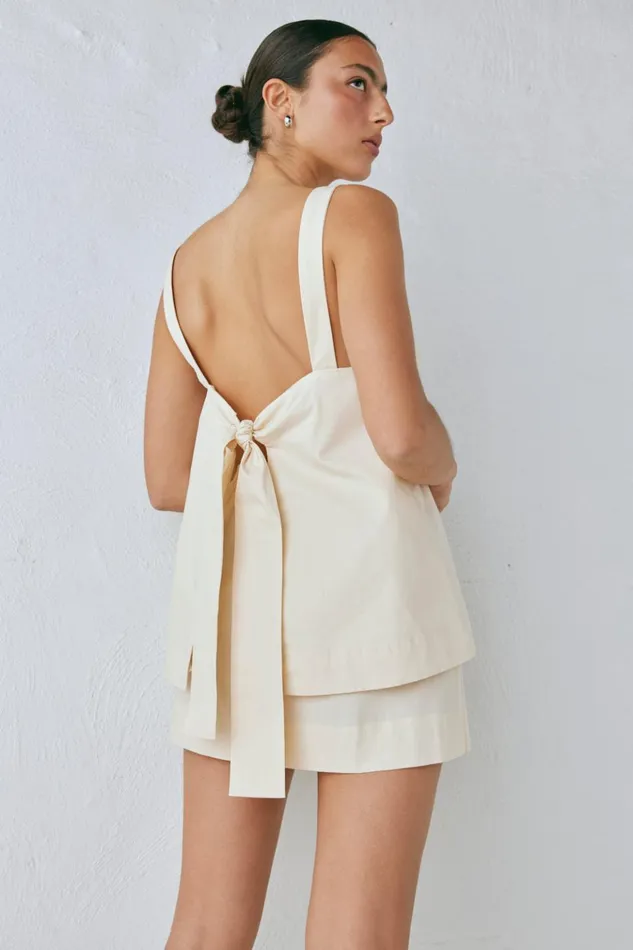 VRG GRL Sleeveless Elka Top Cream 8211 Women