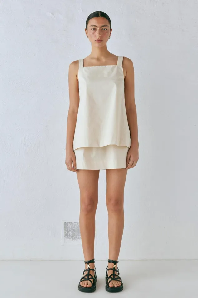 VRG GRL Sleeveless Elka Top Cream 8211 Women
