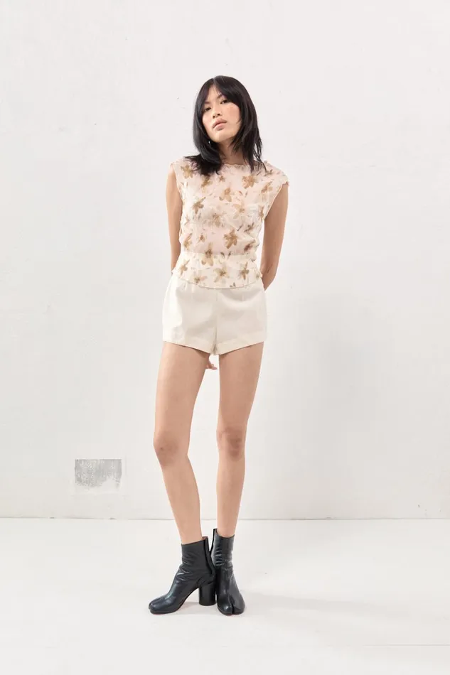 VRG GRL Sleeveless Retrofuture Top Tan 8211 Women