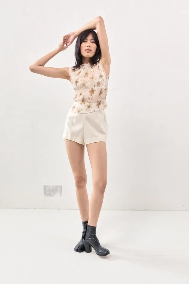 VRG GRL Sleeveless Retrofuture Top Tan 8211 Women