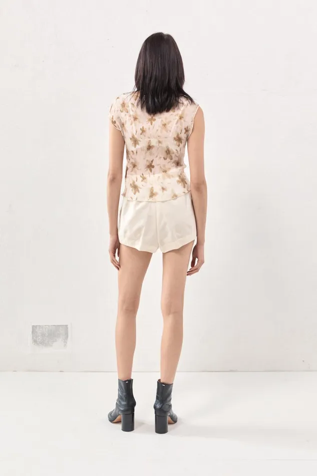 VRG GRL Sleeveless Retrofuture Top Tan 8211 Women