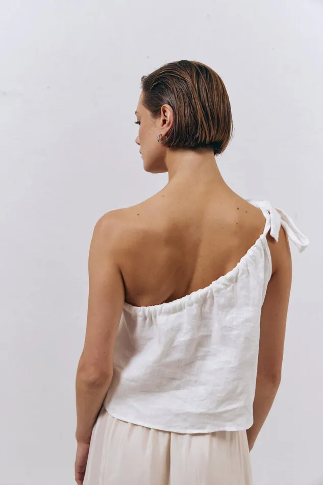VRG GRL Sleeveless Slow Living Linen Top White 8211 Women VRG GRL Sleeveless Slow Living Linen Top White 8211 Women