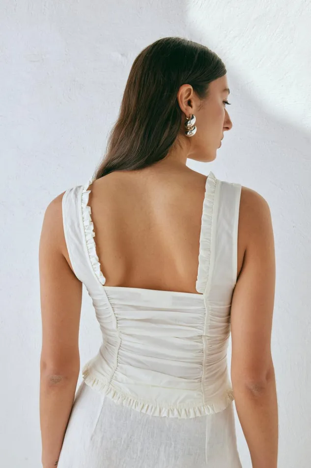 VRG GRL Sleeveless Vida Top White 8211 Women VRG GRL Sleeveless Vida Top White 8211 Women