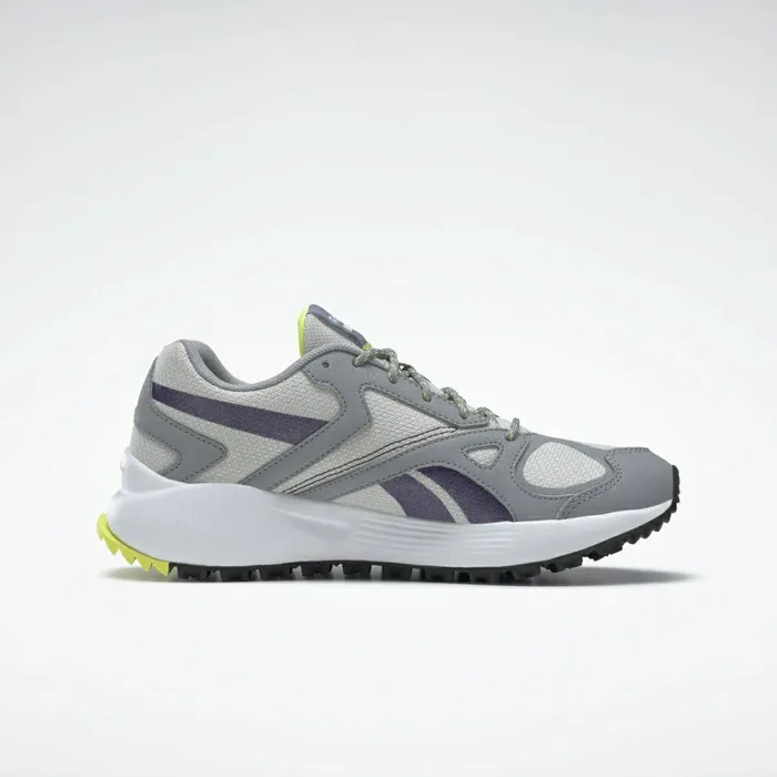 Walking Shoes Womens Reebok Lavante Terrain Running Shoes Grey Pure Grey 4 Yellow Flare