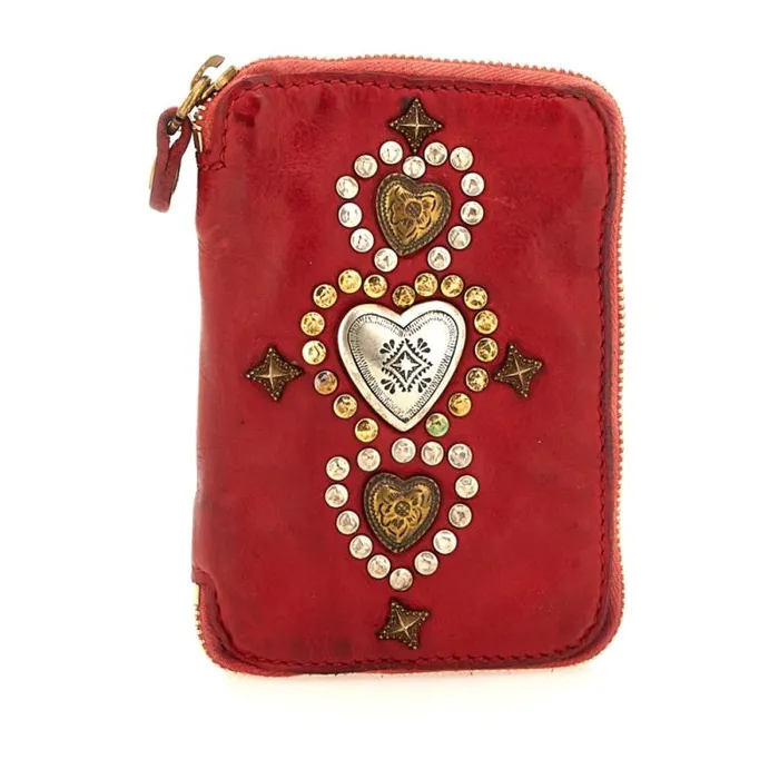 Wallets And Small Leather Accessories Women Campomaggi Diamante Red
