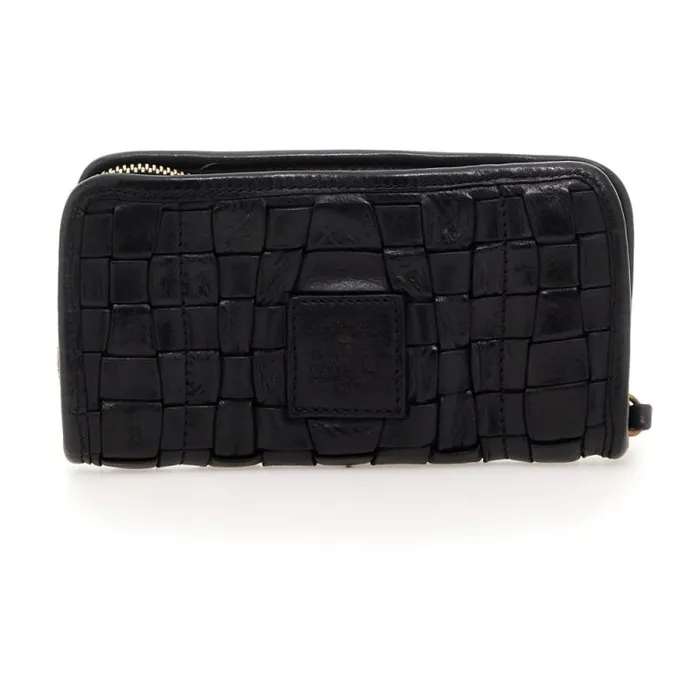 Wallets And Small Leather Accessories Women Campomaggi Edera Black Wallets And Small Leather Accessories Women Campomaggi Edera Black
