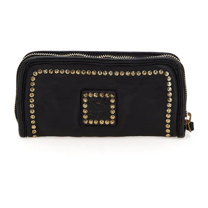 Wallets And Small Leather Accessories Women Campomaggi Iris Black Wallets And Small Leather Accessories Women Campomaggi Iris Black