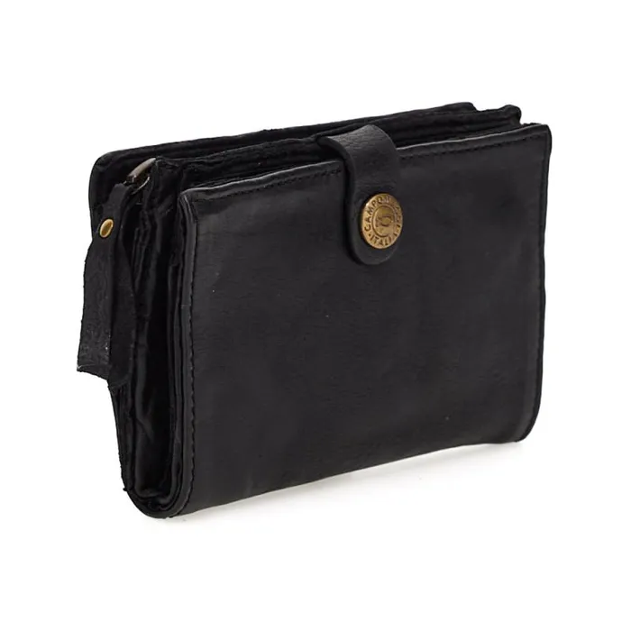Wallets And Small Leather Accessories Women Campomaggi Loira Black Wallets And Small Leather Accessories Women Campomaggi Loira Black