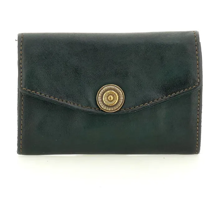 Wallets And Small Leather Accessories Women Campomaggi Ossidiana Green