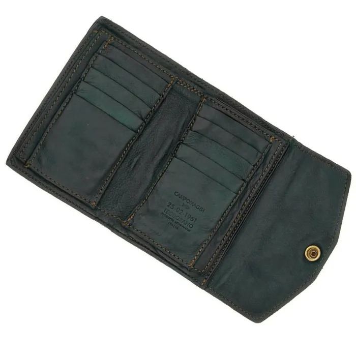 Wallets And Small Leather Accessories Women Campomaggi Ossidiana Green Wallets And Small Leather Accessories Women Campomaggi Ossidiana Green