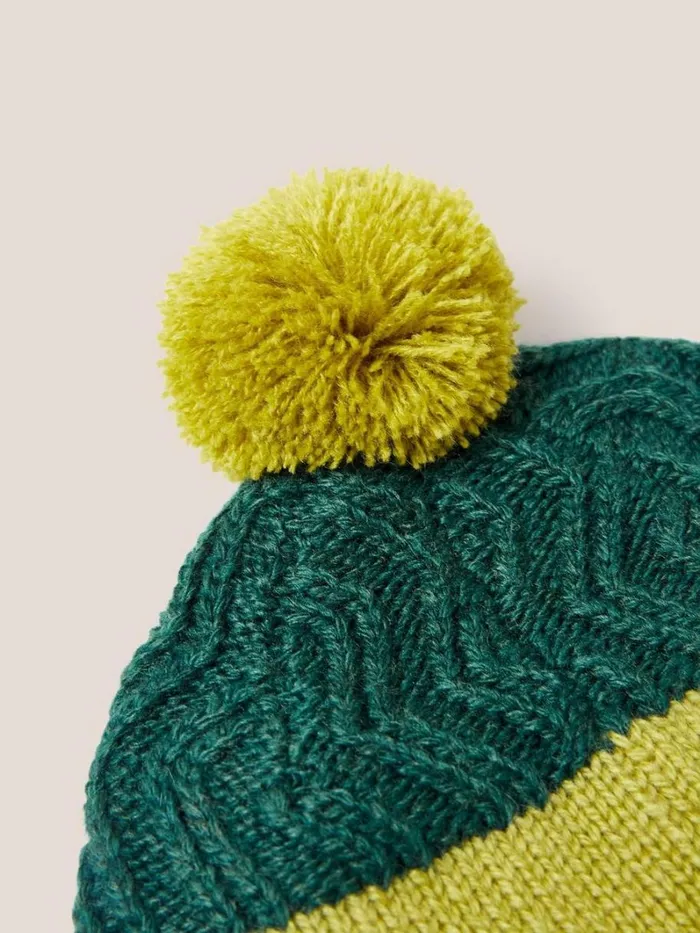 White Stuff ACCESSORIES Stripe Hat Green Multi 8211 Kids