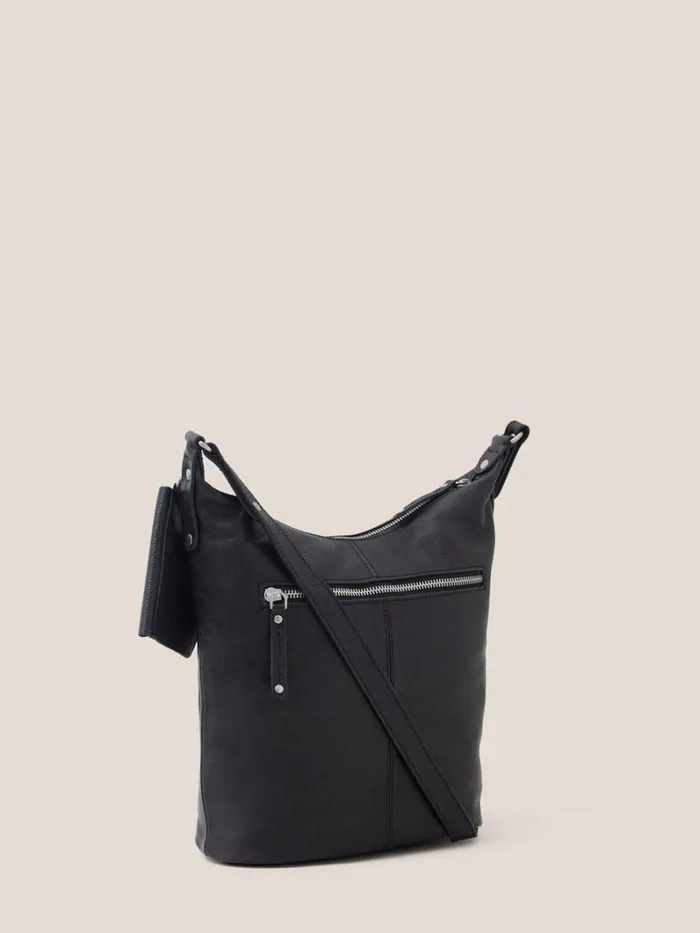 White Stuff BAGS and PURSES Fern Leather Casual Crossbody Bag Pure Black 8211 Women White Stuff BAGS and PURSES Fern Leather Casual Crossbody Bag Pure Black 8211 Women