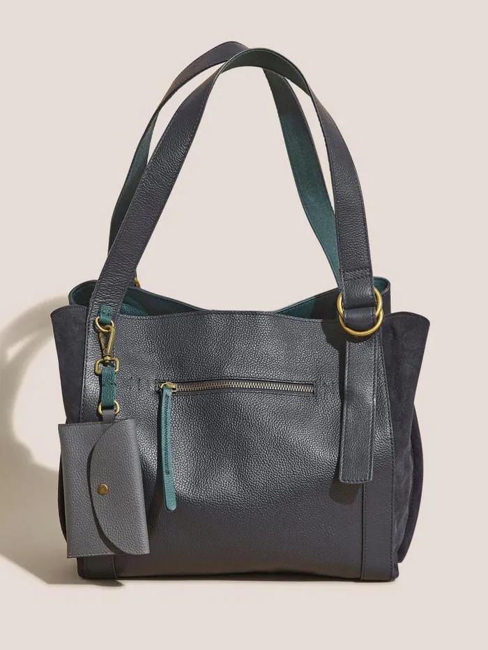 White Stuff BAGS and PURSES Hannah Leather Tote Bag Dark Navy 8211 Women White Stuff BAGS and PURSES Hannah Leather Tote Bag Dark Navy 8211 Women