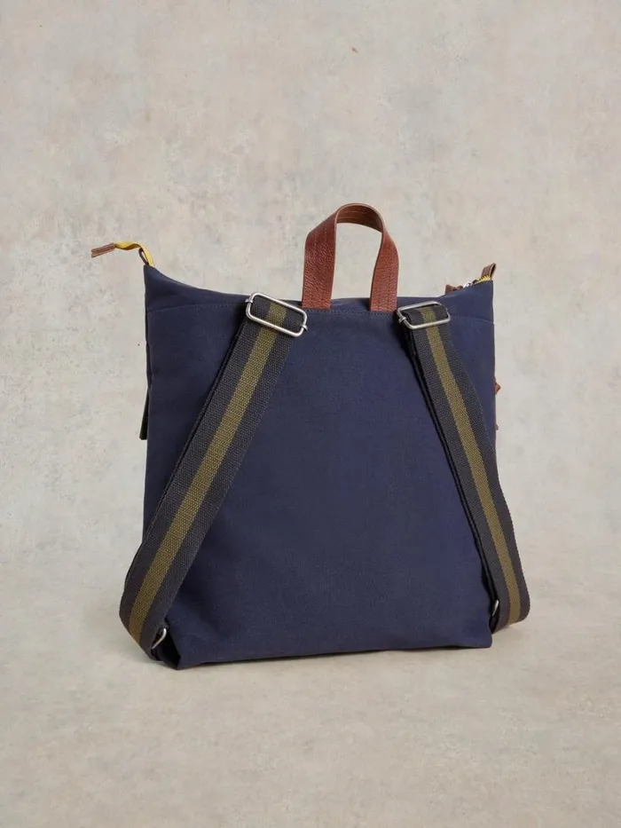 White Stuff BAGS Theo Utility Canvas Backpack Navy Multi 8211 Men
