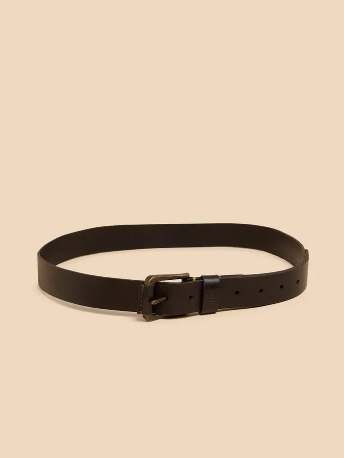 White Stuff BELTS Leather Buckle Belt Pure Black 8211 Men White Stuff BELTS Leather Buckle Belt Pure Black 8211 Men