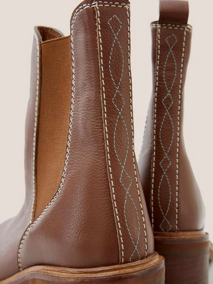 White Stuff BOOTS Connie Leather Chelsea Boot Mid Tan 8211 Women White Stuff BOOTS Connie Leather Chelsea Boot Mid Tan 8211 Women