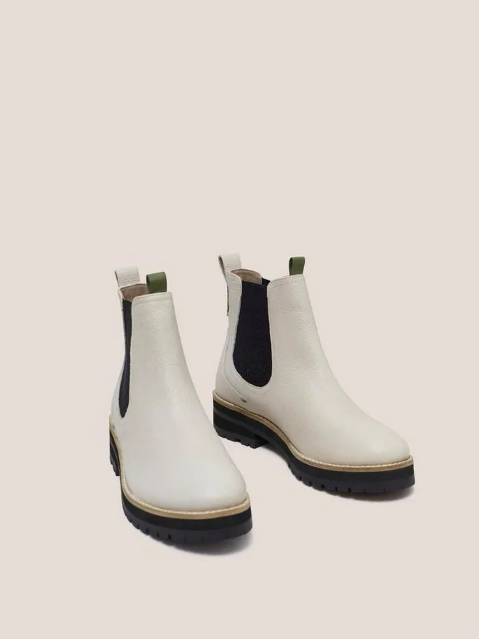 White Stuff BOOTS Esme Chunky Leather Chelsea Boot Pale Ivory 8211 Women White Stuff BOOTS Esme Chunky Leather Chelsea Boot Pale Ivory 8211 Women