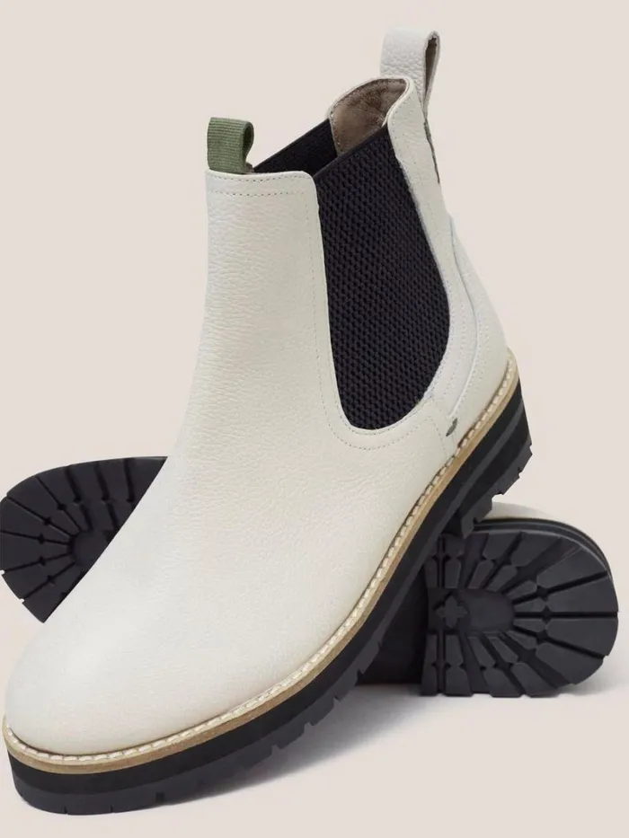 White Stuff BOOTS Esme Chunky Leather Chelsea Boot Pale Ivory 8211 Women White Stuff BOOTS Esme Chunky Leather Chelsea Boot Pale Ivory 8211 Women