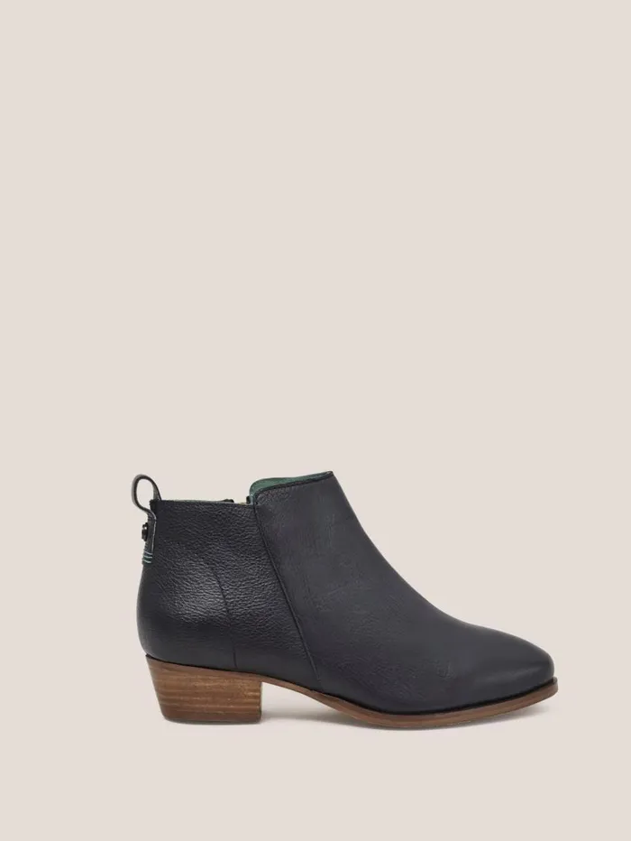 White Stuff BOOTS Leather Willow Ankle Boot Pure Black 8211 Women White Stuff BOOTS Leather Willow Ankle Boot Pure Black 8211 Women
